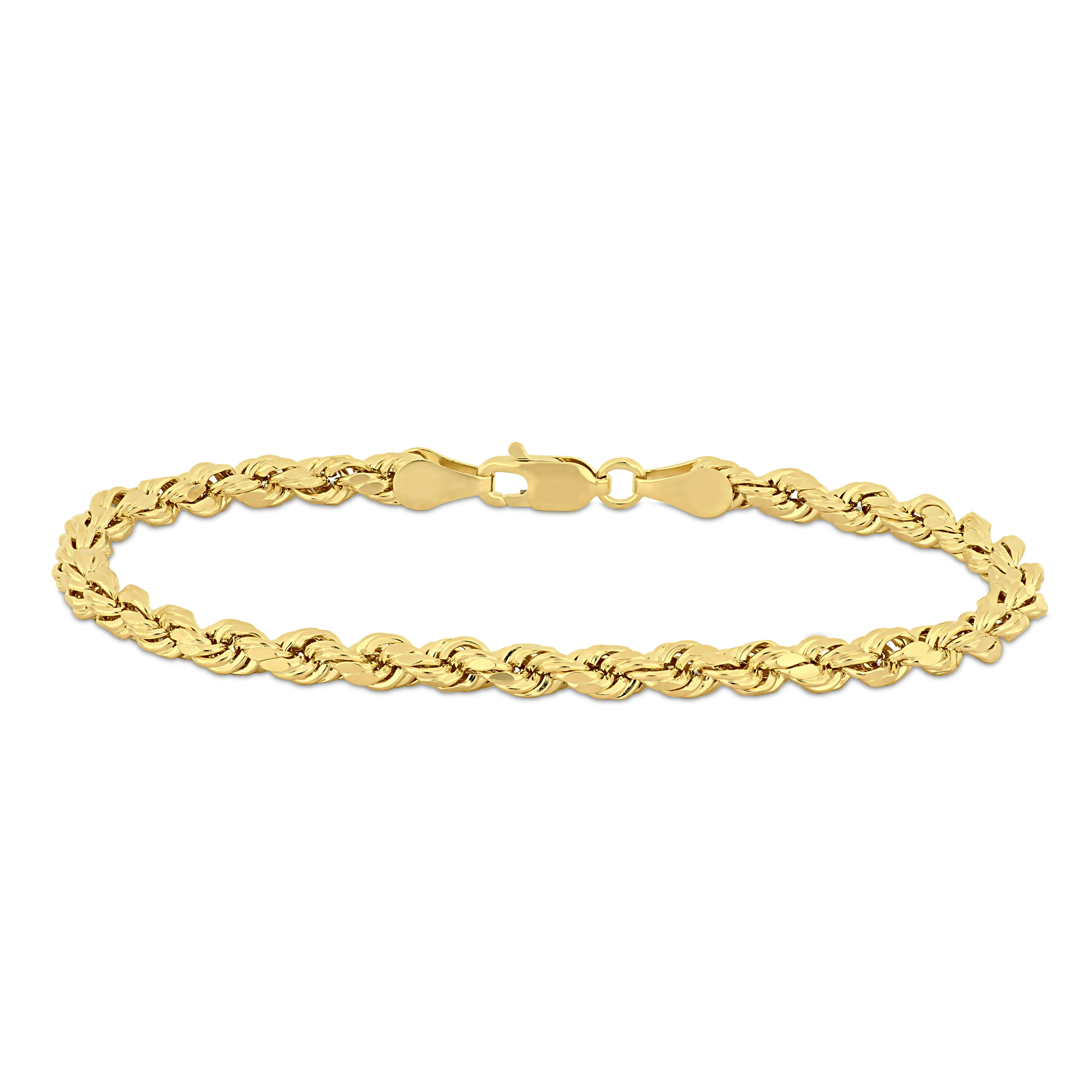 Rope Chain Bracelet in 14K Yellow Gold (4 mm/7.5 Inch)