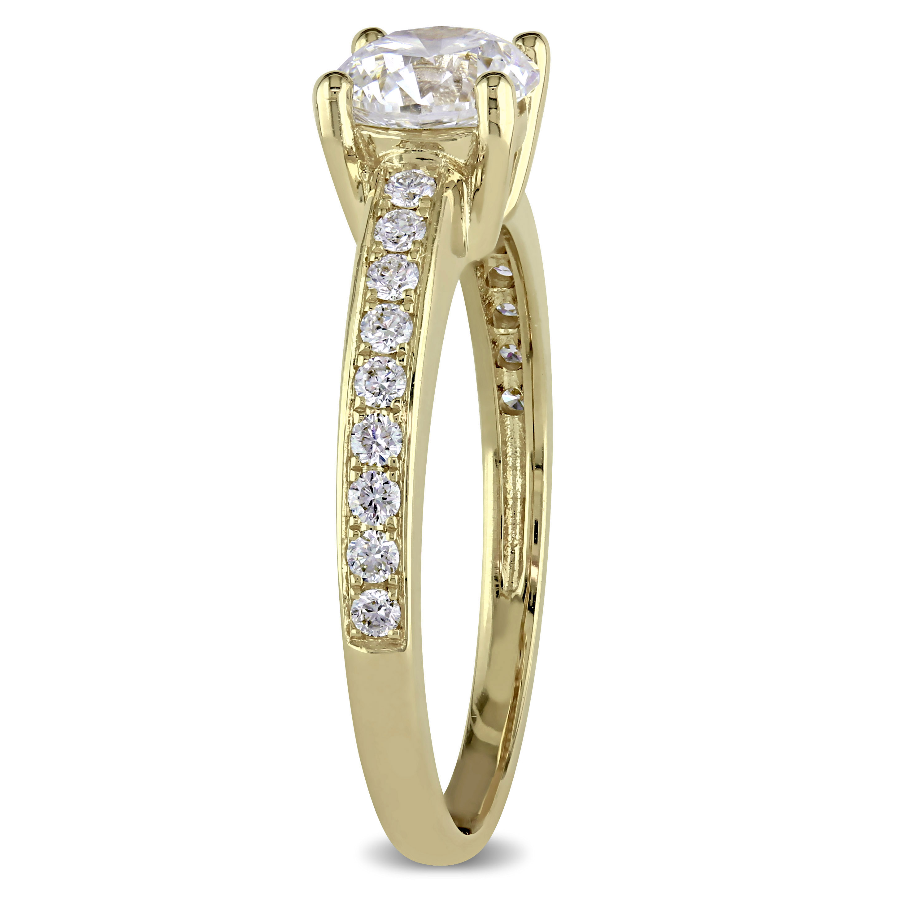 1 1/6 CT TW Diamond Engagement Ring in 14k Yellow Gold