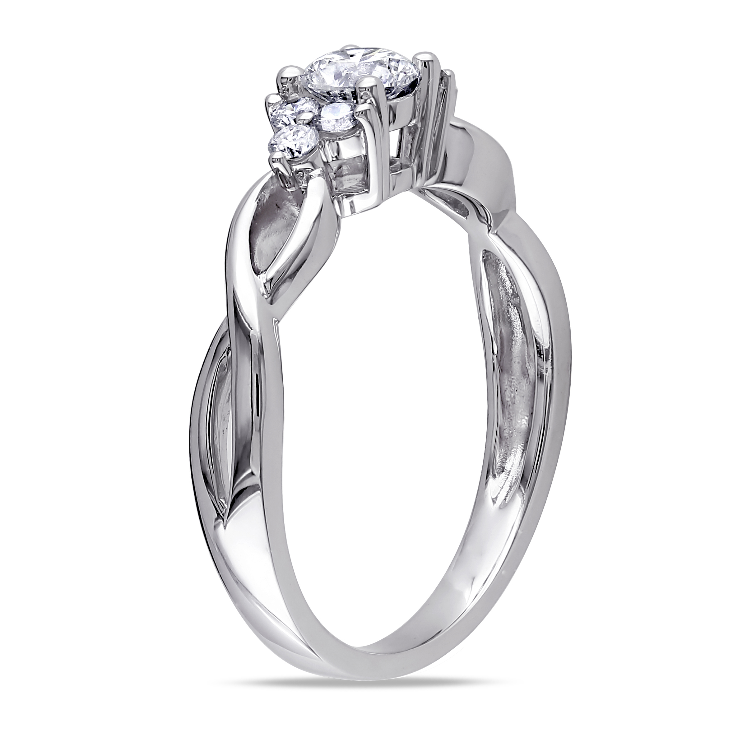 1/2 CT TW Diamond Engagement Ring in 14k White Gold