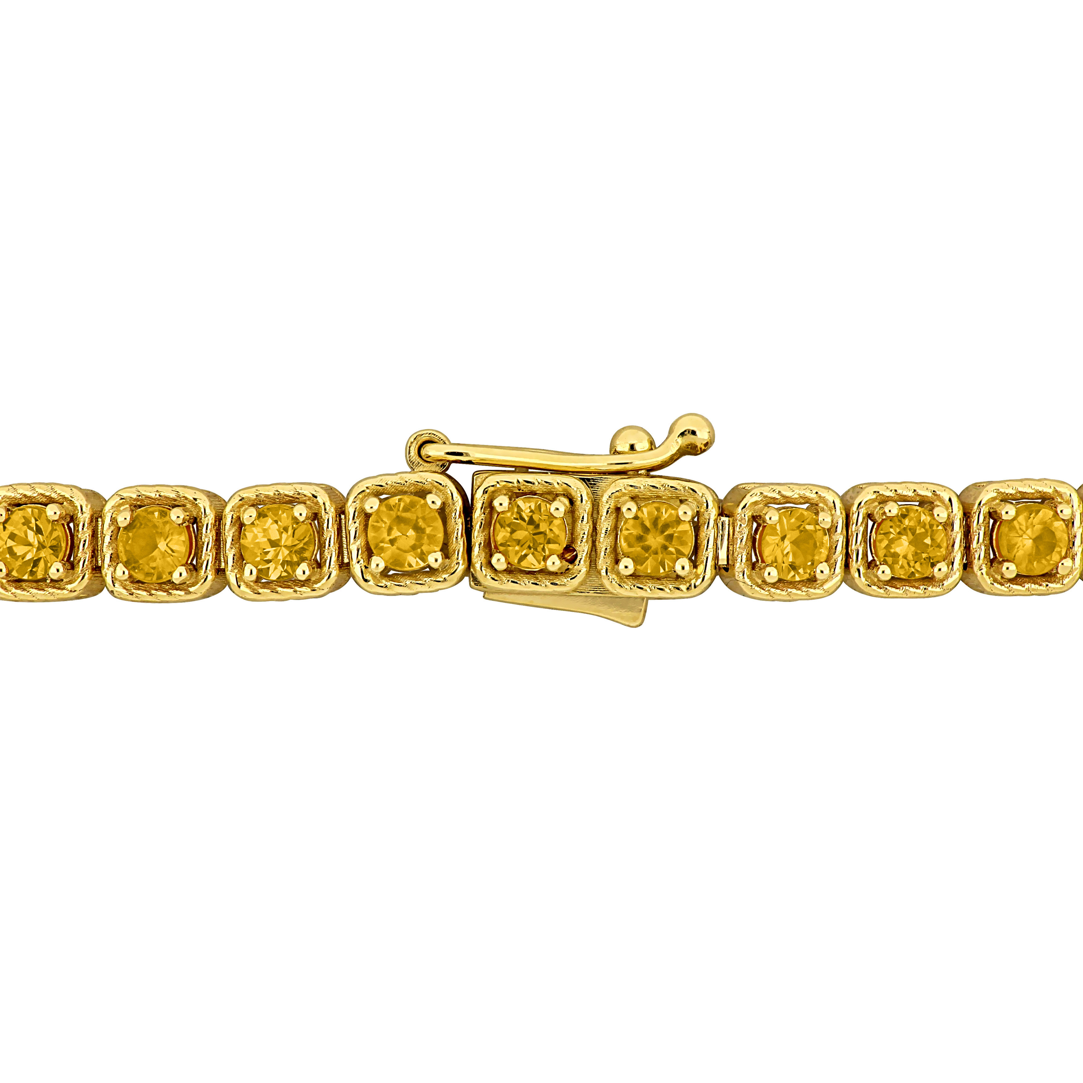 4 4/5 CT TGW Yellow Sapphire Tennis Bracelet in 14K Yellow Gold