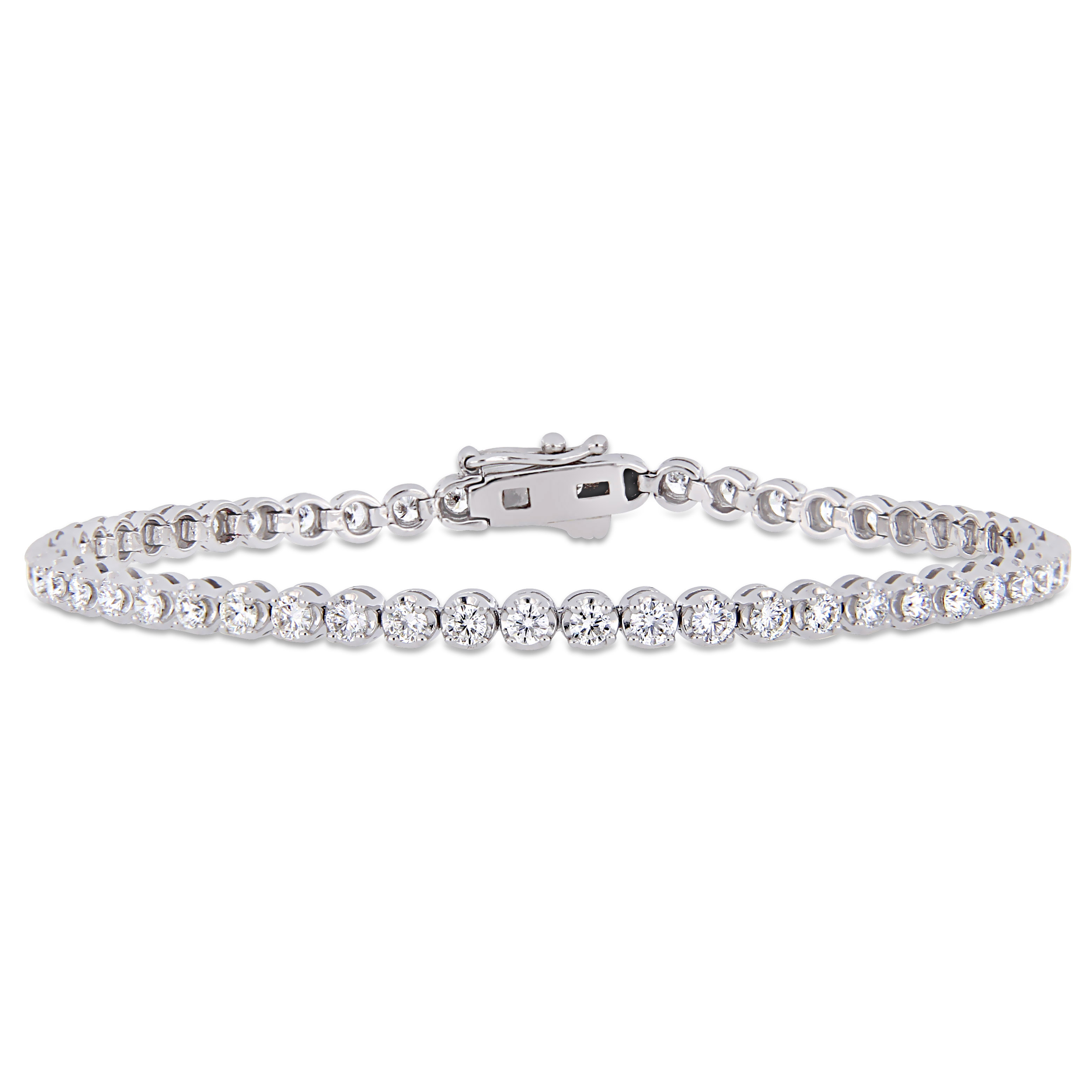 2 4/5 CT TW Diamond Tennis Bracelet in 14K White Gold