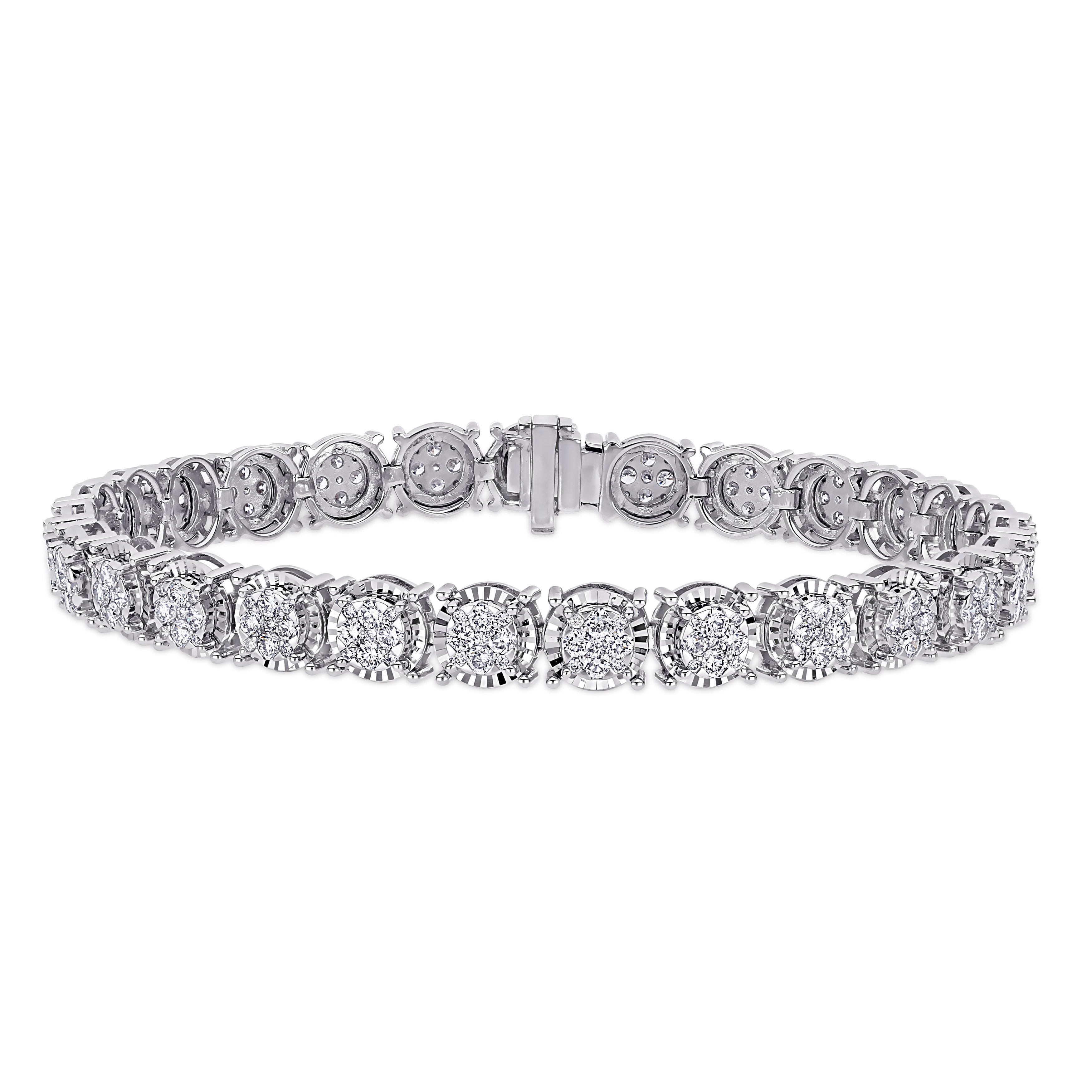 2 7/8 CT TW Diamond Tennis Bracelet in 14K White Gold