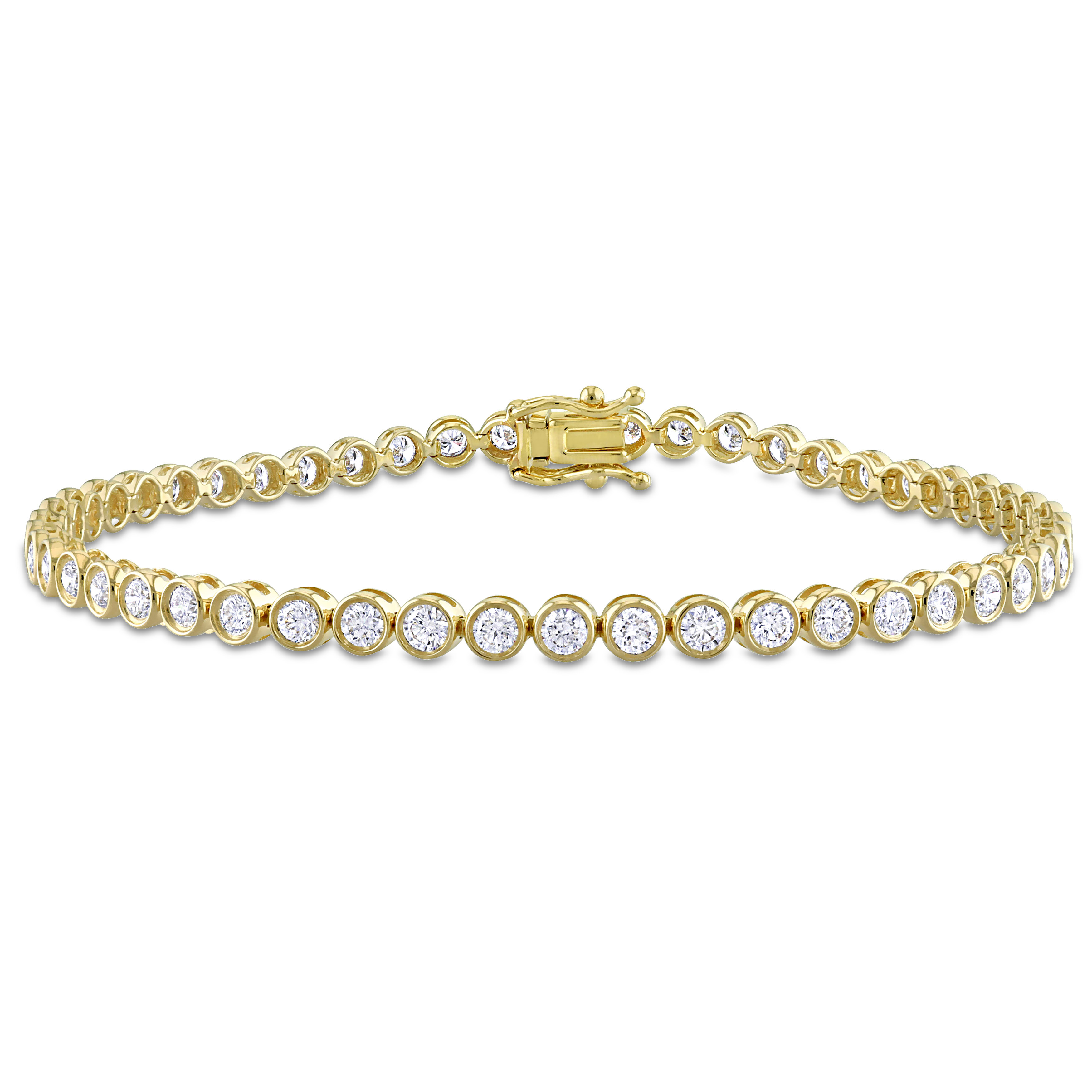 2 4/5 CT TW Diamond Tennis Bracelet in 14K Yellow Gold - 7 in.