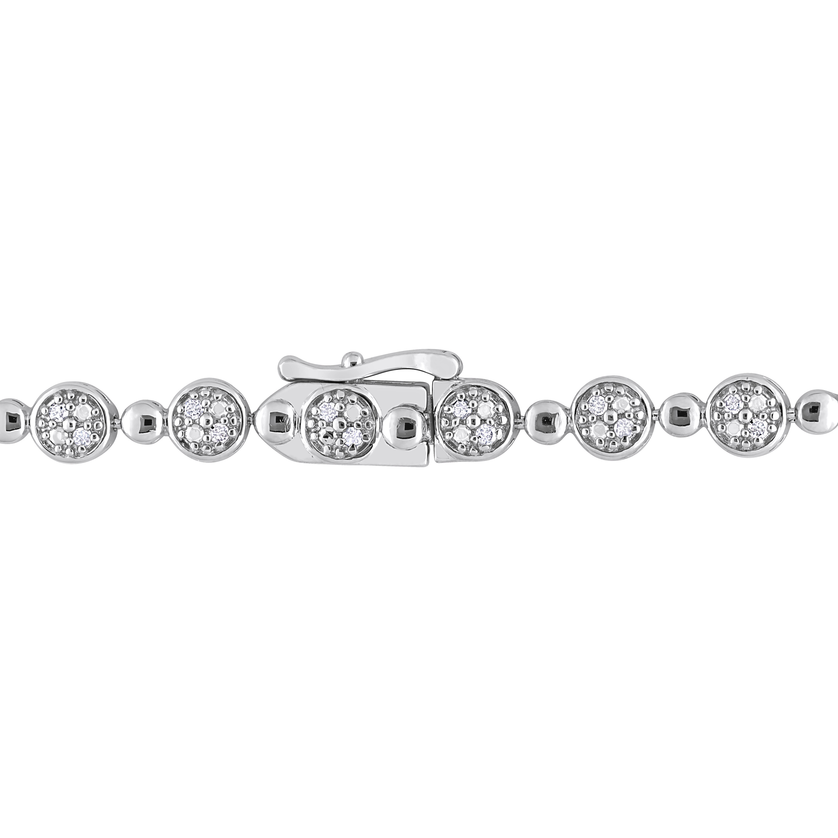 1/2 CT Diamond TW 7.5 Bracelet in Sterling Silver