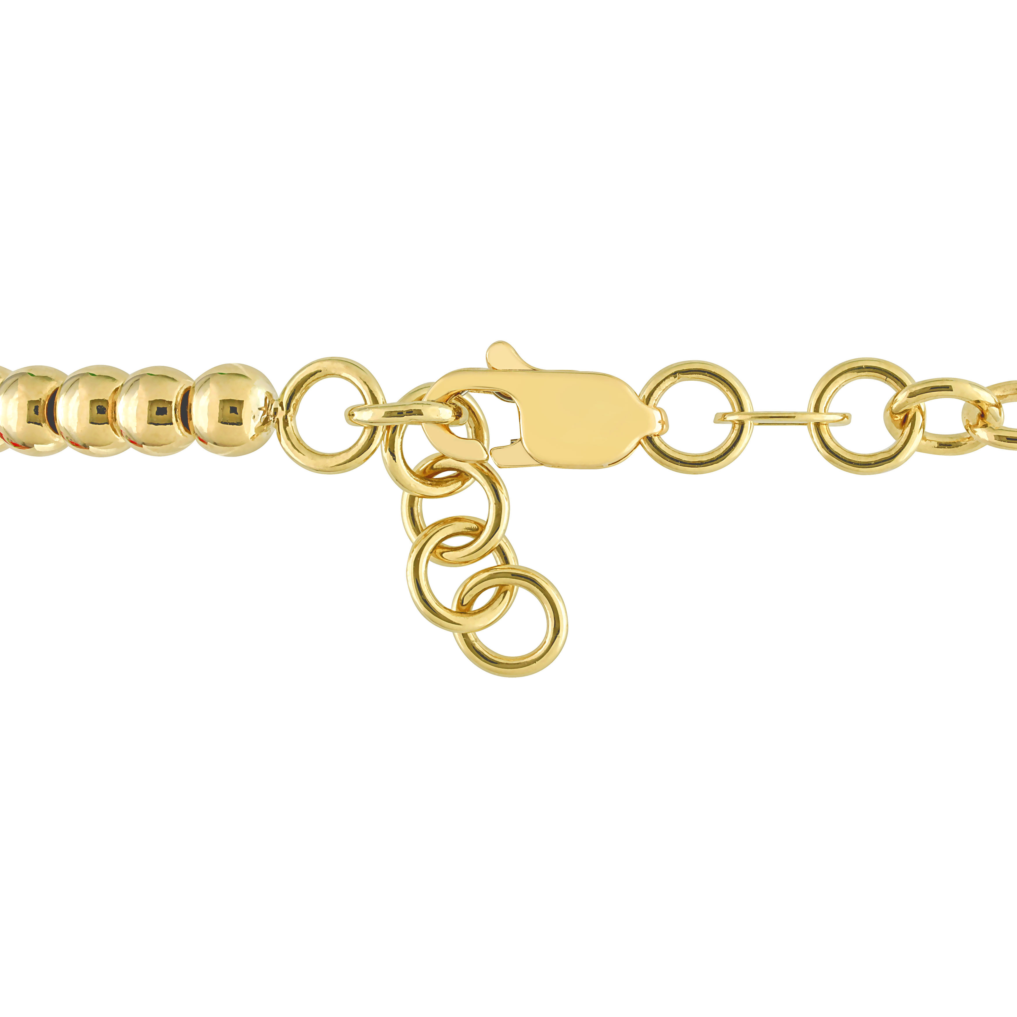 5/8 CT TDW Parallel Baguette-Cut Diamond Halo Bracelet in 14k Yellow Gold - 7-8 in.
