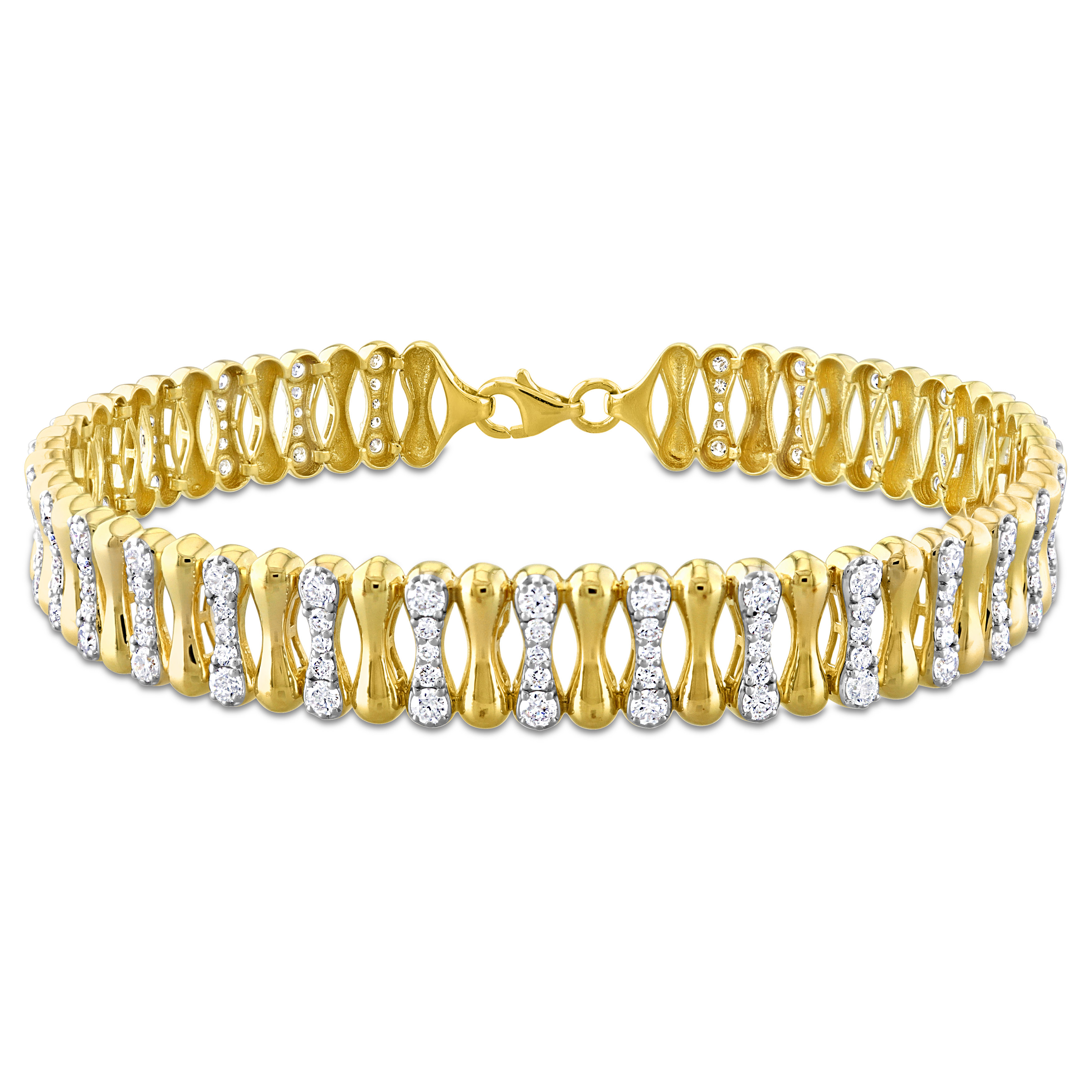 10K Elegant Yellow Gold Diamond Tennis Bracelet | GA | Gold Americas
