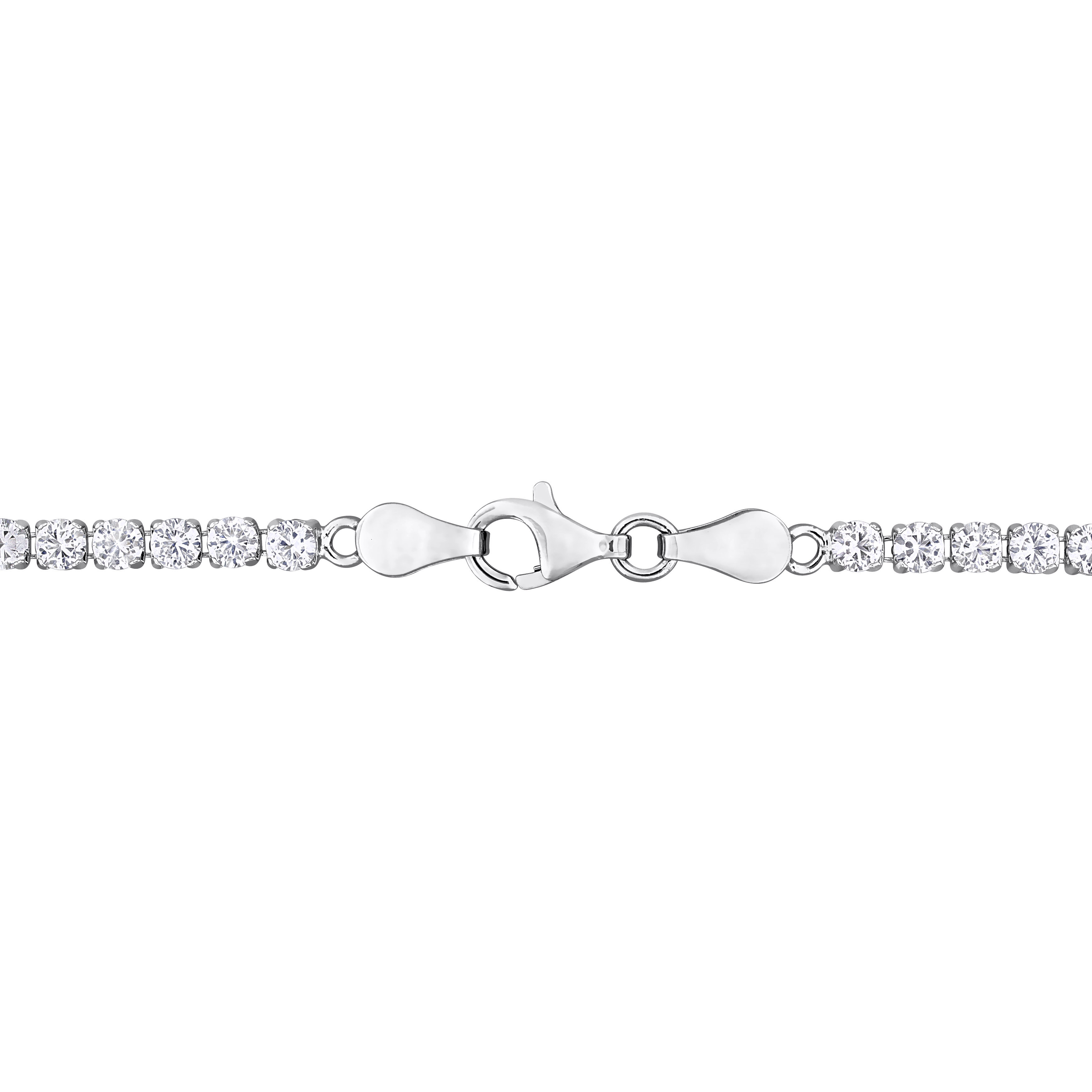 4 3/5ct TGW London Blue Topaz Tennis Bracelet in Sterling Silver - 7.25 in