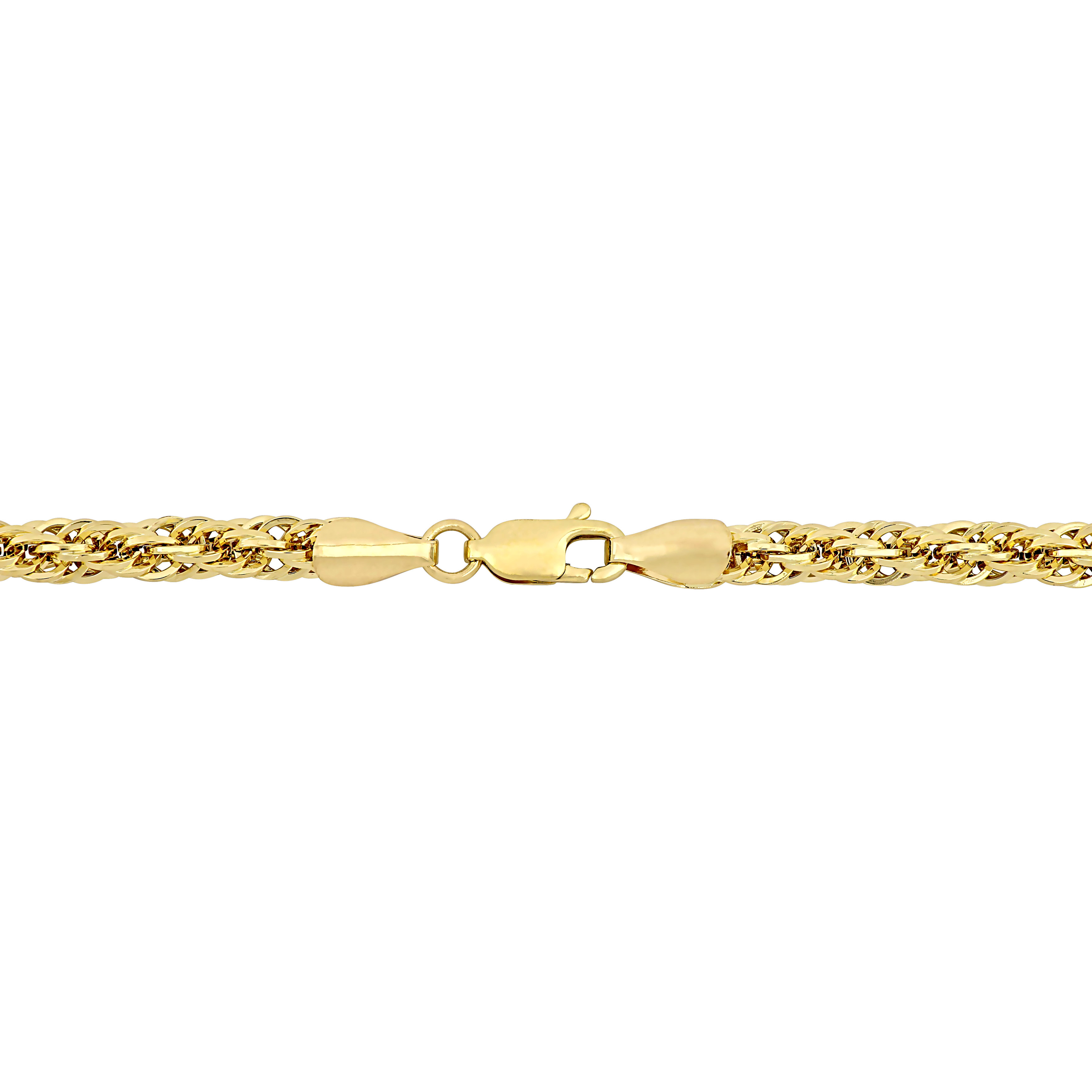 4 MM Infinity Rope Chain Necklace in 14k Yellow Gold - 24 in.