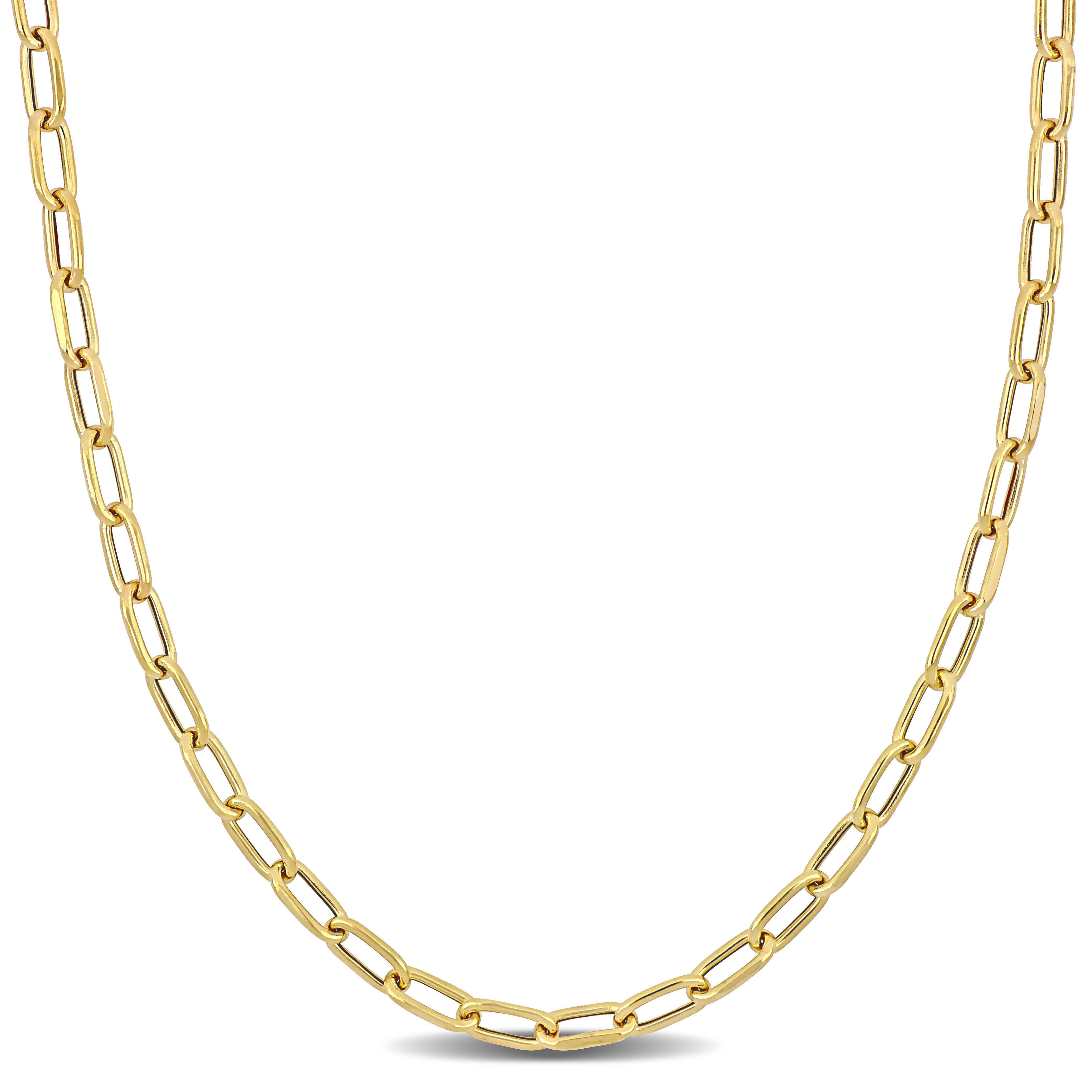 Oval Link Necklace in 10k Yellow Gold - 18 in.