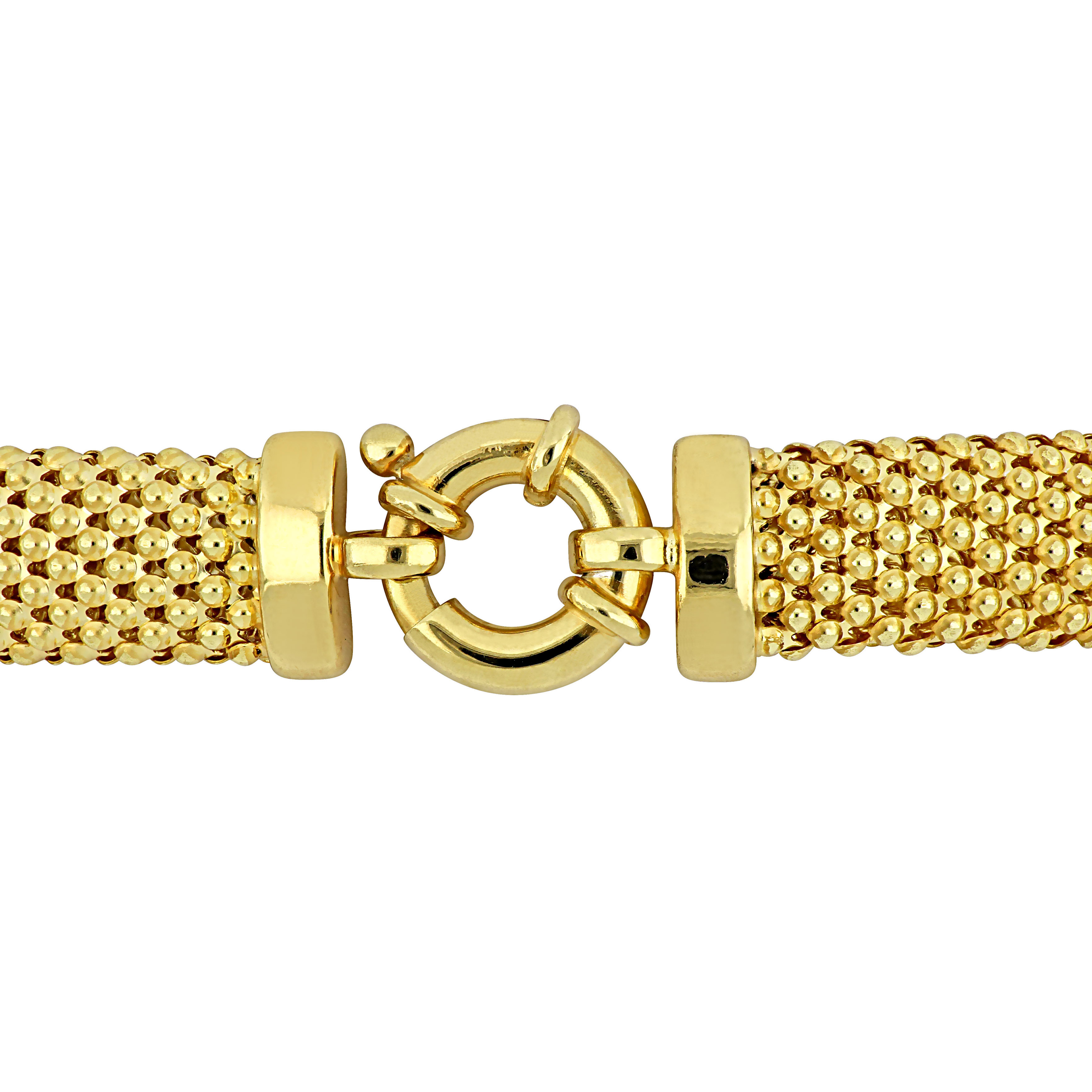 1/2ct TGW Cubic Zirconia Triple Bar Popcorn Necklace in Two-Tone Sterling Silver - 17 in