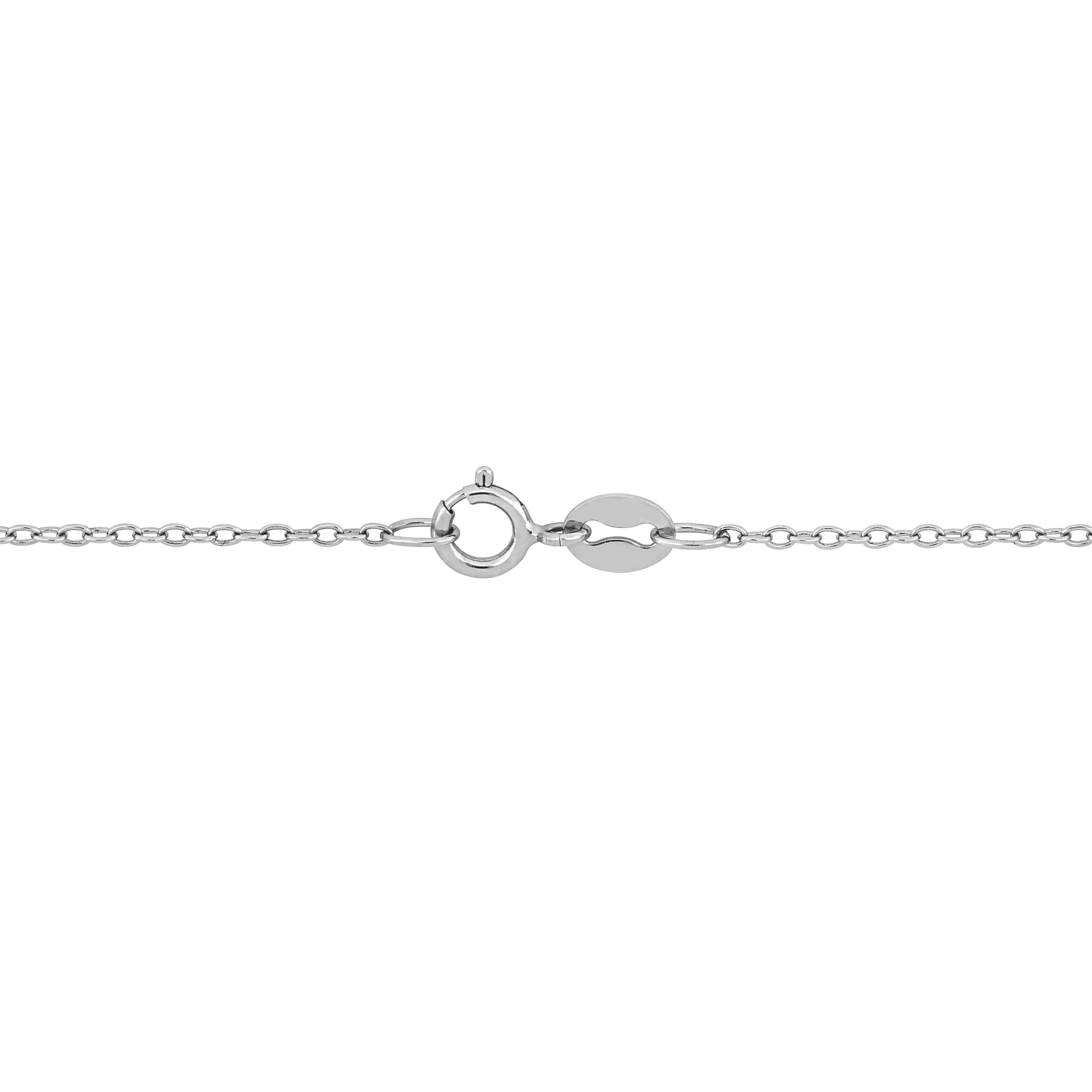 8-9 MM Cultured Freshwater Pearl Infinity Lariat Necklace in Sterling Silver - 18 in.