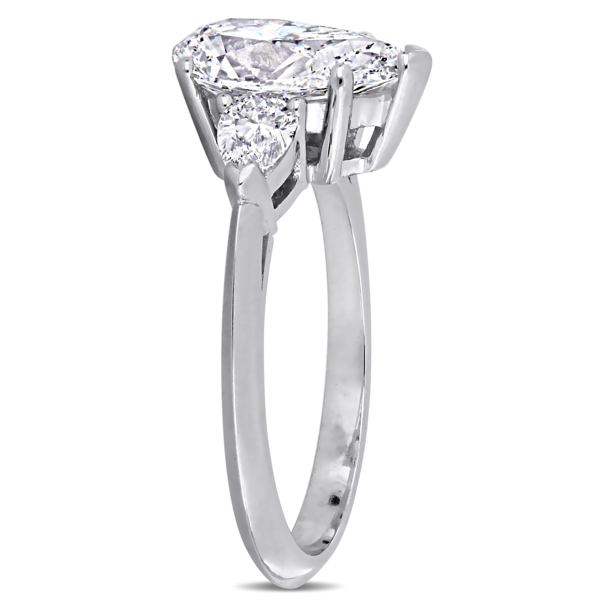 2 5/8 CT TW Diamond Engagement Ring in 18k White Gold
