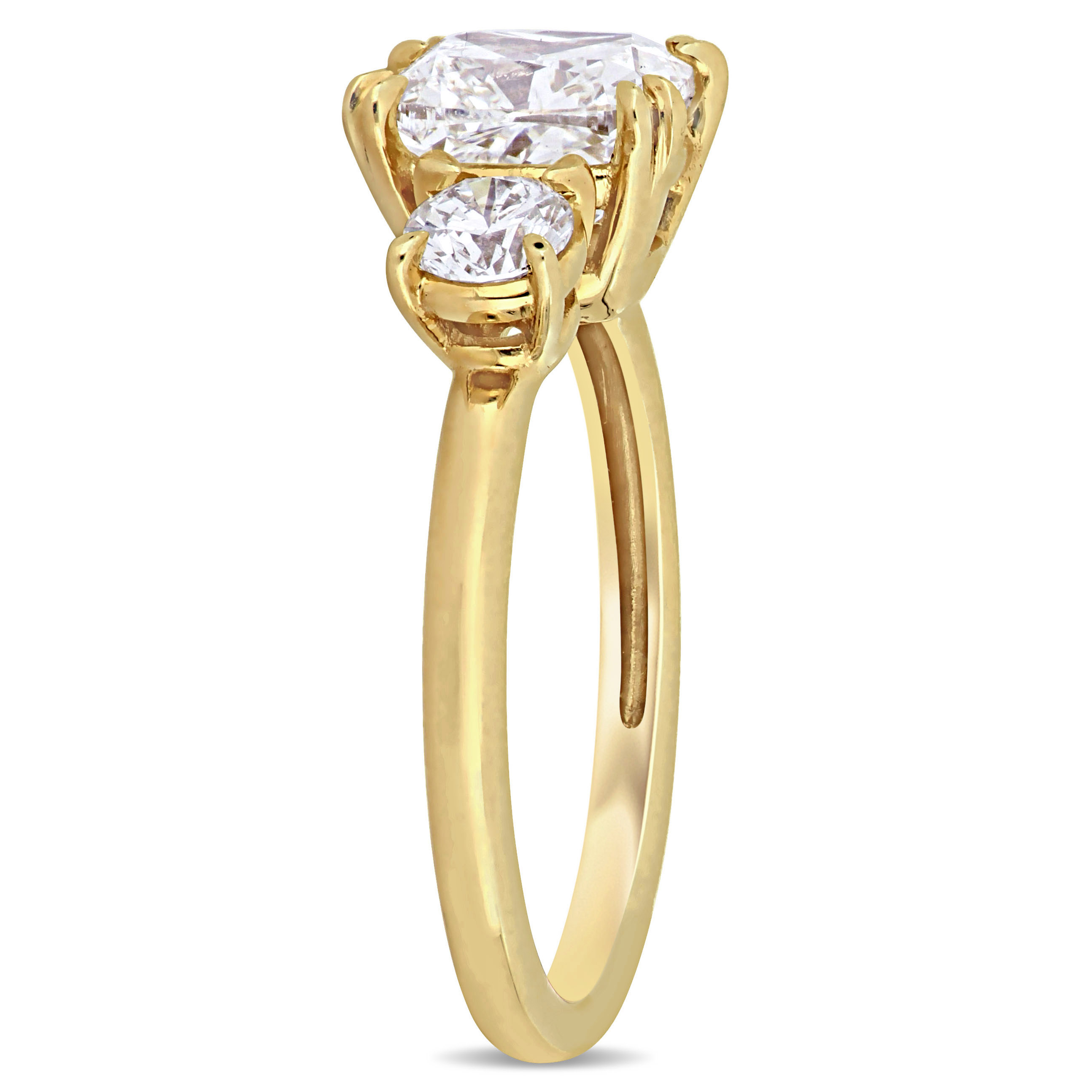 2 5/8 CT TDW Diamond Engagement Ring in 14k Yellow Gold