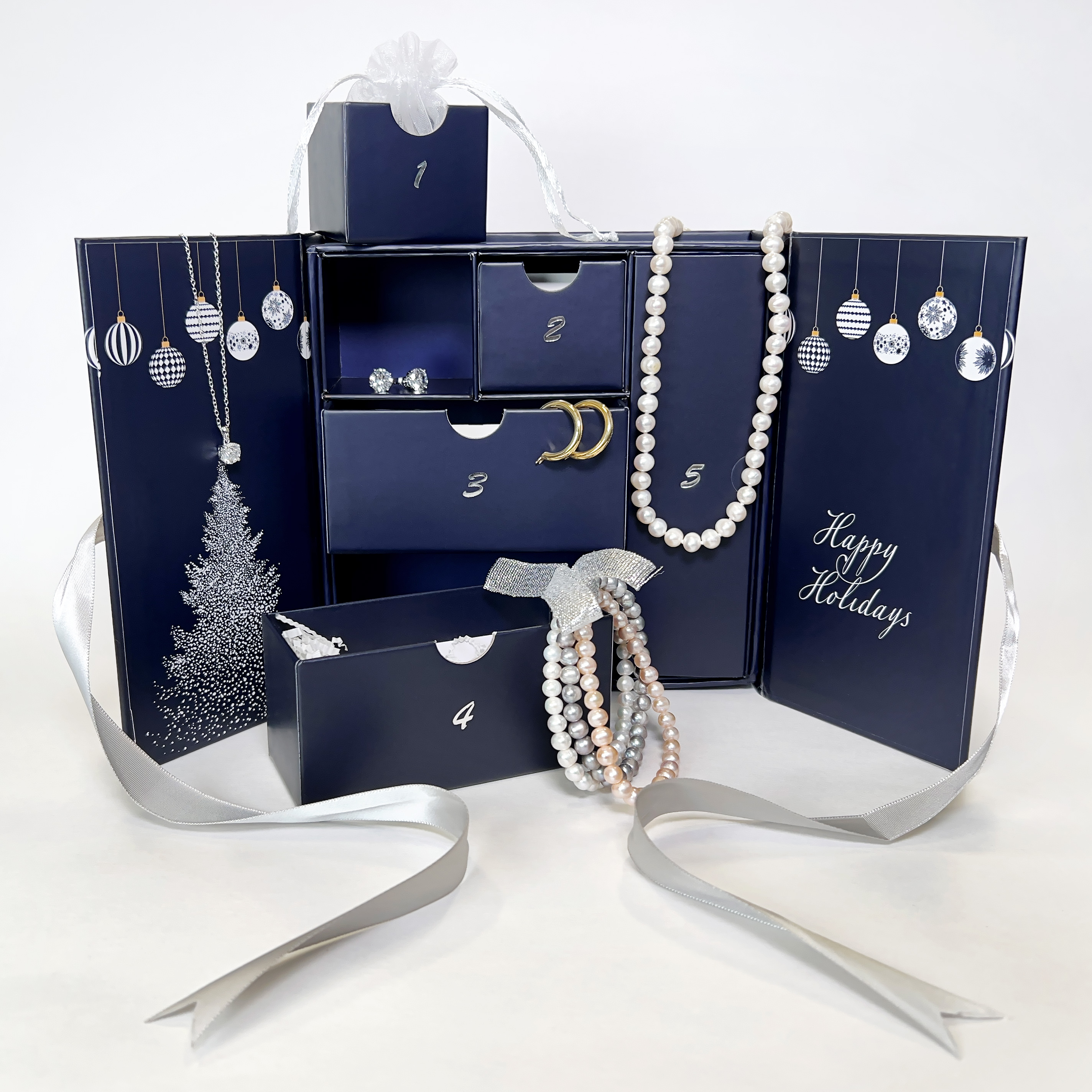 5-Piece Jewelry Holiday Advent Calendar Gift set